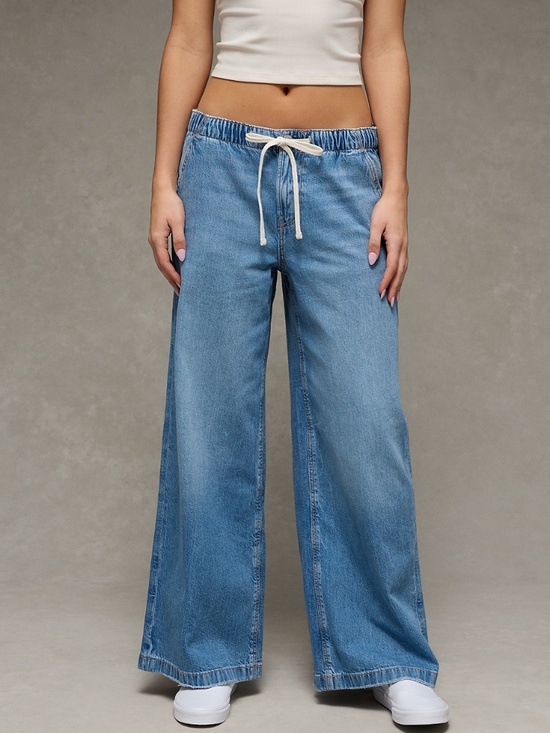 American Eagle Outfitters Denim - AE Low Rise Baggy Ultra wide leg jean